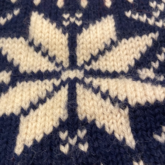 Vtg Dale Of Norway Fair Isle Knit Wool Pompom Hat - Picture 2 of 5